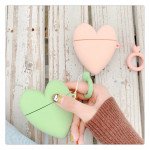 Wholesale Cute Design Cartoon Silicone Cover Skin for Airpod (1 / 2) Charging Case (Green Heart)